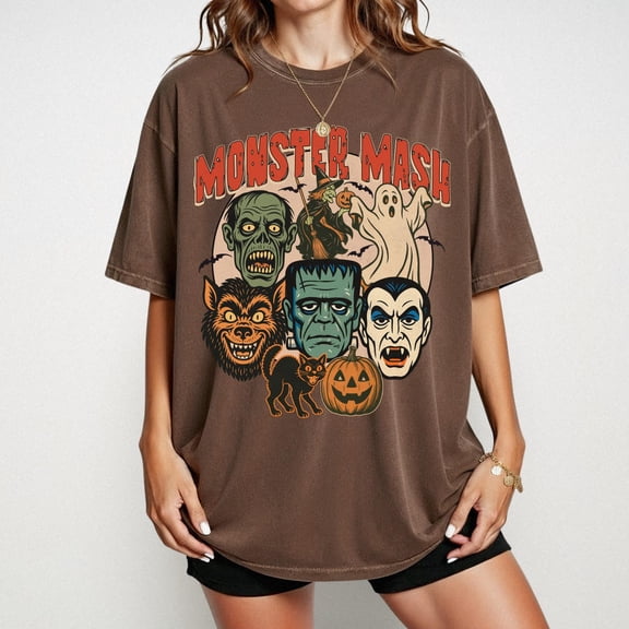 Monster Mash Shirt: Retro Halloween Spooky Season T-shirt