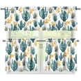 thumbnail image 1 of Kitchen Curtains Sets with Valance and Tier Sets Kitchen Window Curtains Kitchen Curtain Tiers Long Tier Curtains Cafe Curtains Rod Pocket Valances Home Decor Cactus, 1 of 5