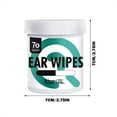 thumbnail image 3 of Pet Ear Cleaning Finger Wipes Gentle Dirt Odor Remover Dissolves Wax Buildup Easy Use for Dogs Cats, 3 of 4
