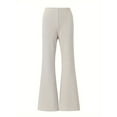 thumbnail image 3 of Casual Yoga Flared Straight Leg Butt Lifting Pants ( Ivory White,L), 3 of 5