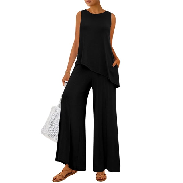 Conjunto Coordinado PRETTYGARDEN 2 Piezas Negro Mediano