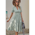 thumbnail image 2 of Striped Dress Bean Green S, 2 of 4