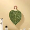 thumbnail image 1 of Soft Double-layer Leaf Style Hand Towel Thickened Absorbent Hanging Hand Cloth Speed Dry Handkerchief Rag for Kitchen Bathroom, 1 of 6