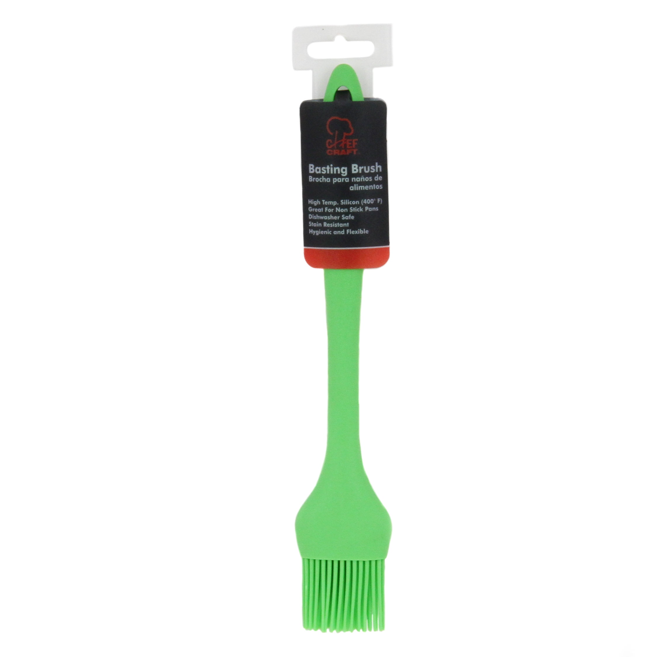 Cook's Kitchen 8251 Basting Brush with Green Plastic Handles, 2