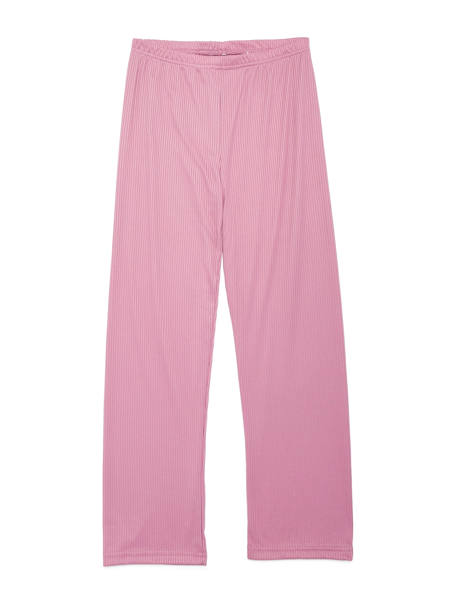 Catherine Malandrino Girls Ribbed Short Sleeve Top, Pants with Bonus Headband 3-Piece Pajama Sleep Set, Sizes 5-16