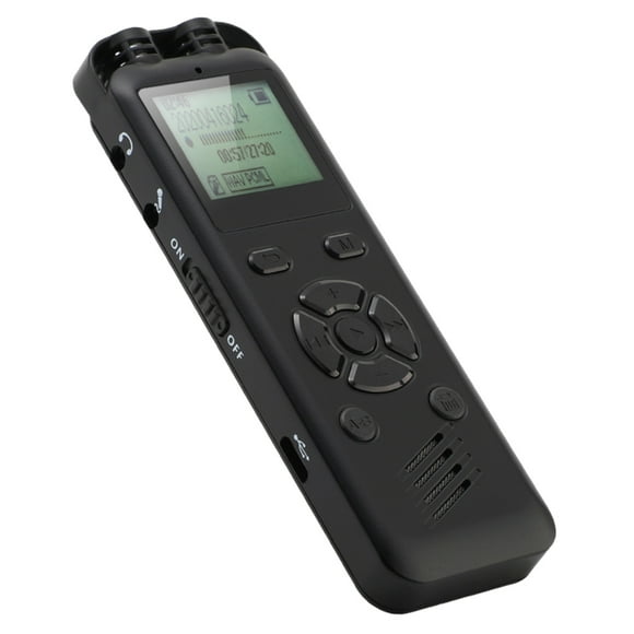 32GB Digital Voice Recorder Voice Activated Audio Recording Noise Reduction with Playback MP3 Music Player