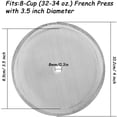 thumbnail image 5 of Pantalla de filtro de repuesto French Press de 3 paquetes, SourceTon Reemplazos de malla de acero inoxidable de 4 pulgadas para prensa francesa de 1000 ml / 34 oz / 8 tazas, 5 of 5