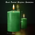 thumbnail image 2 of NestE - 12 Pack 2x3 Hand Poured Dripless Pillar Candles, Green Soy Candles, 2 of 15