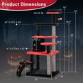 thumbnail image 3 of Gymax Gothic Cat Tree 52'' Tall Cat Tower w/ Cat Bed Cat Condo Sisal Scratching Post, 3 of 10