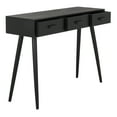 thumbnail image 6 of Safavieh Albus 3 Drawer Modern Solid Console Table, Black, 6 of 12