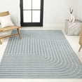 thumbnail image 6 of JONATHAN Y SCANDINAVIAN 4 x 6 Area Rug, Odense Minimalist Angle Geometric - Light Blue/Cream, SCN101F-4, 6 of 11