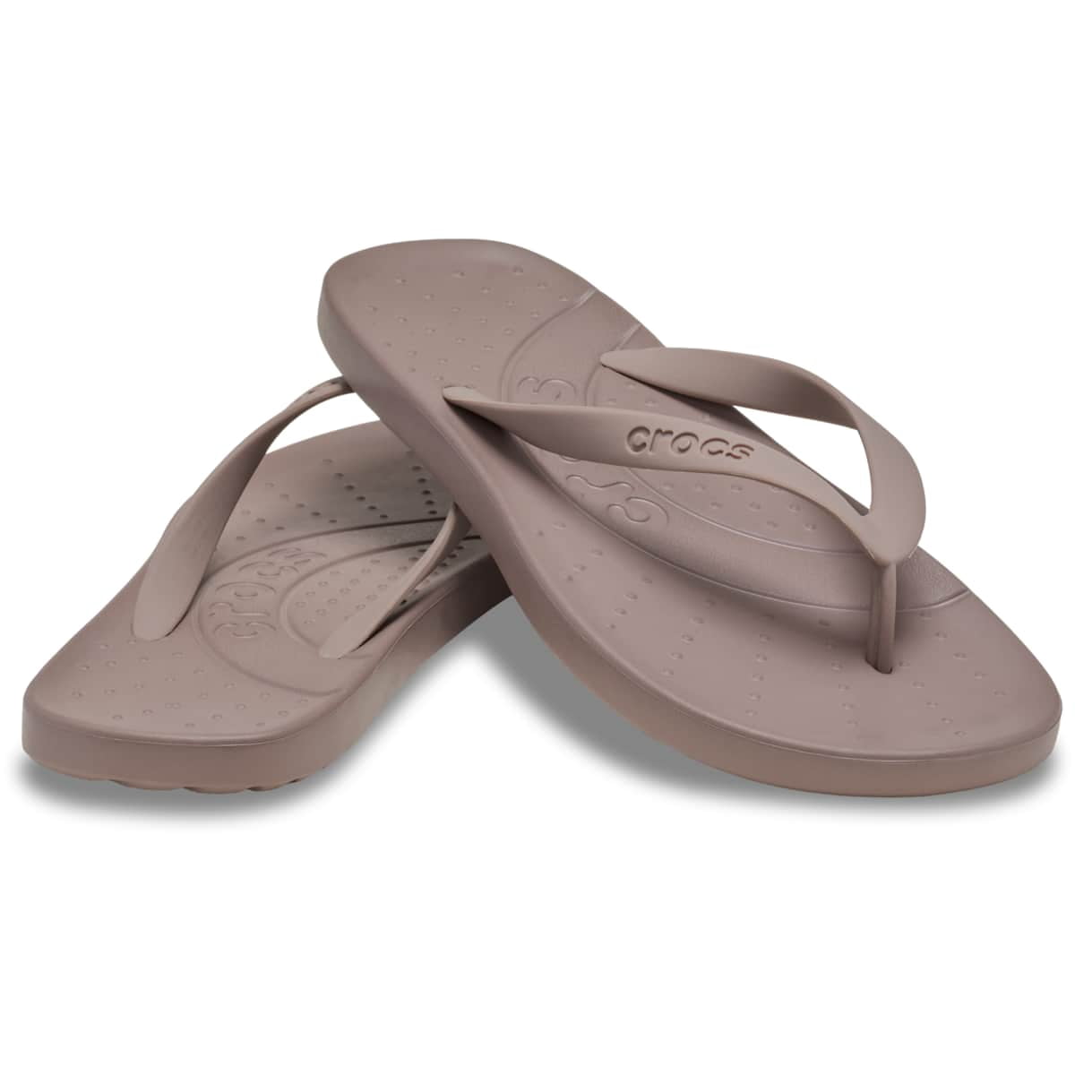 Crocs Adult Flip Flop Summer Sandals, Truffle, W11/M9