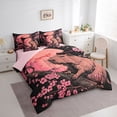 thumbnail image 2 of Erosebridal Brown Funny Capybara 7-Piece Twin Bedding Sets,Japanese Style Pink Cherry Blossom Bedding Comforter Set For Capybara Lovers ,Reversible Pink, 2 of 7