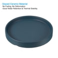 thumbnail image 3 of Uxcell Plant Pot Saucer, Ceramic Round Flower Planter Tray for Indoor, 5 inch Dark Blue 2 Pack, 3 of 7
