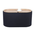 thumbnail image 2 of Techni Home Storage Ottoman with Reversible Tray Top, Black, 2 of 13