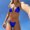 Blue, variant on Beach Bikini Two Piece Swimsuit with Flirty Cutouts Summer Resort Swimwear Confidence Blue XL