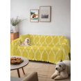 thumbnail image 6 of Yellow Morocco Couch Cover for 2 Cushion Couch, Bohemia Nation Abstract Geometric Motifs Washable Love Seat Sofa Covers Slipcover, Throw Sofa Covers for Pets, Furniture Protector 71"x102", 6 of 9