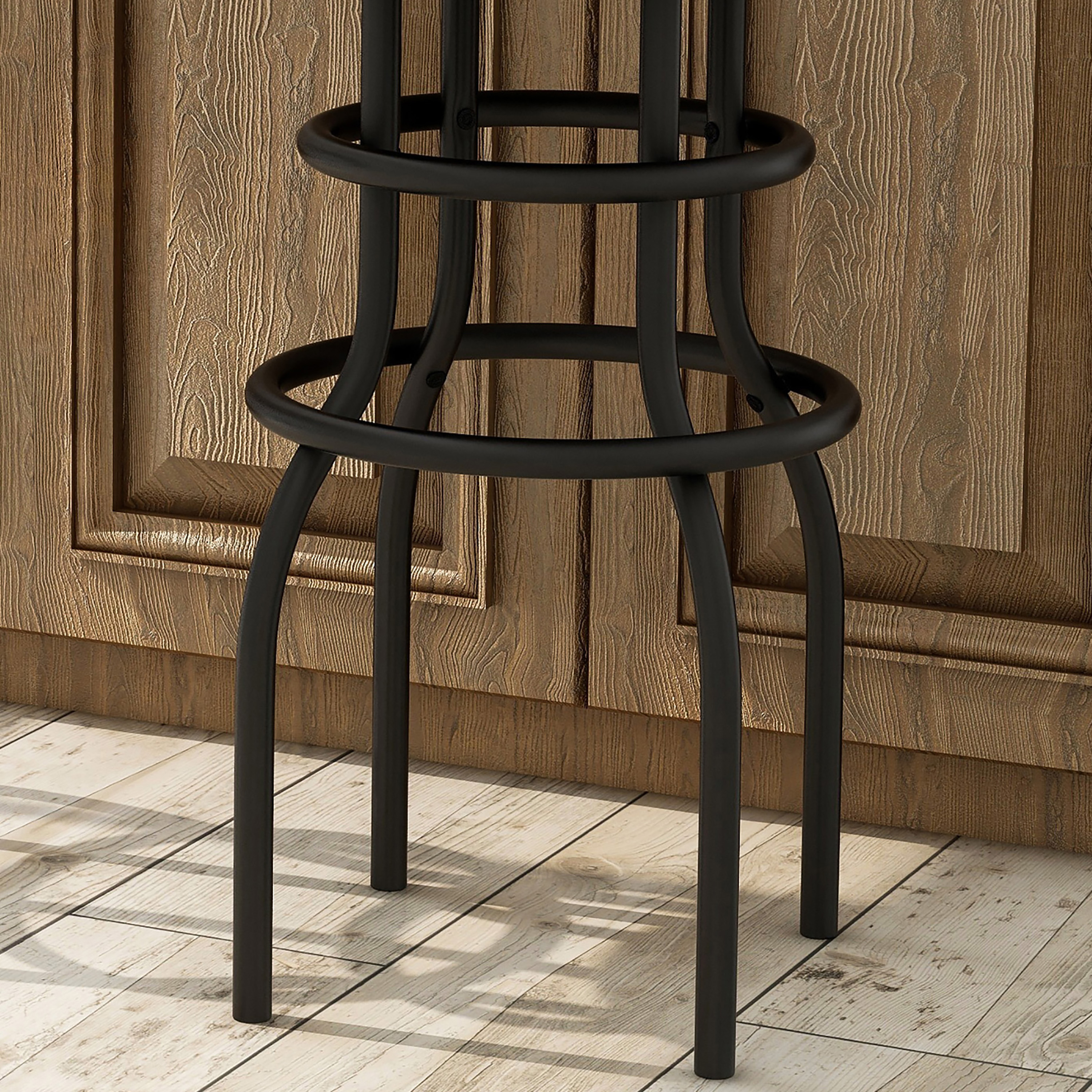 Furniture of America Bolan Padded Counter Height Bar Stool, Bronze
