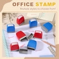 thumbnail image 5 of Uxcell Parent Signature Teacher Stamps, 2.1x1.7x0.9 Inch Homework Stamper, Teacher Grading Office Photosensitive Stamp with Red Ink for Homework Documents Checks, Red Casing, 5 of 6