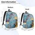 thumbnail image 3 of Honeii Woman Under Blossoming Tree Print Canvas College Laptop Backpack, Durable Rucksack Travel Notebook Bag School Backpack Book Bag for Men Women-Medium, 3 of 7