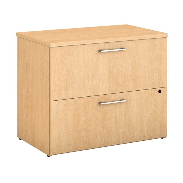 400 Series 2 Drawer Lateral File Cabinet in Natural Maple - Engineered Wood