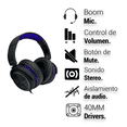 thumbnail image 4 of Audífono Headset Gamer Alámbrico Azul Para PS4, PS5,Xbox, PC Sentry Microfono Retractible Almohadilla De Vinil, 4 of 5