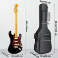 thumbnail image 3 of LETSROCK 38 40 41 Inch Electric Guitar Bag, Electric Guitar Gig Bag 0.35 Inch Waterproof Thick Padding Backpack Soft Ele, 3 of 9