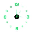 thumbnail image 2 of harmtty Wall Clock Precise Mute Decorative Punch-free Nordic Style Luminous Hanging Clock for Living Rooms,Green, 2 of 8