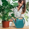 thumbnail image 1 of Regadera para plantas 1 galón de plástico con pico largo y mango ergonómico | Jarra para regar plantas con patrón de flores para interior y exterior | Duradera, gran capacidad, ligera 4L | Hogar, 1 of 4