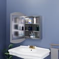thumbnail image 2 of Stainless Steel Medicine Cabinet 24" Wall Mount w/Mirror Organizer Medicine Cabinet Shelf Brushed Stainless Steel Medicine Cabin Renovators Supply, 2 of 10