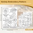 thumbnail image 2 of 37Pcs Ball Sports Embroidery Pattern Stabilizer 8.3"x11.7" Soccer Basketball Soluble Stick and Stitch Embroidery Sticker 4 Sheets Golf Baseball Water Hand Sewing DIY Embroidery Paper, 2 of 7