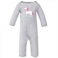 thumbnail image 4 of Hudson Baby Infant Girl Cotton Coveralls 3pk, Pink Unicorn, 6-9 Months, 4 of 4