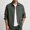 Army Green, variant on Mens Lapel Long Sleeve Solid Twill Button Down Shacket Single Patch Chest Pocket Roll Cuff Outdoor Utility Shirt Jacket