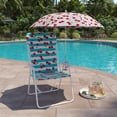 thumbnail image 1 of Mainstays 4 ft. Cherries and Daisies Octagonal Clip-On Beach Umbrella, 1 of 9
