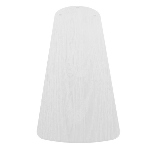 UPOUART Decorative White Plastic Ceiling Fan Blades with Wood Grain Pattern for Easy Installation