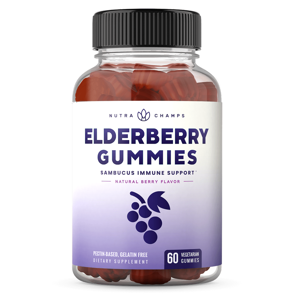 Elderberry Gummies with Vitamin C, Propolis & Echinacea Immune System