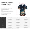 thumbnail image 4 of Fuzoiu Artistic Starry Sky Moon Book Print Women's Classic V-Neck T-Shirt, Short Sleeve V Neck Tees for Casual Everyday Wear,Casual Fit Tee,Summer Fashion Tops-XX-Large, 4 of 5