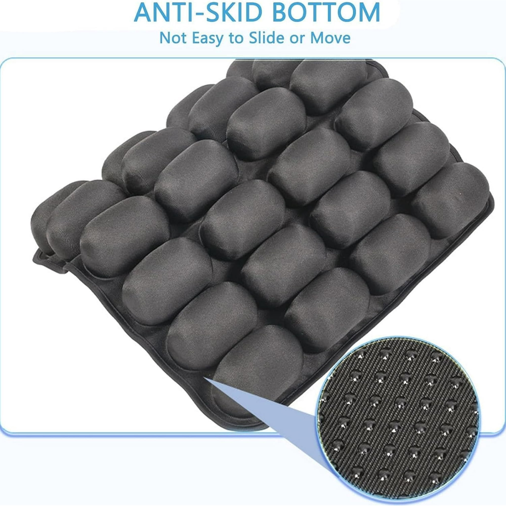 Sondur Travel Cushion - 2025 New Inflatable Seat Cushion, 3D Air Cell Seat Cushion, Comfortable Travel Air Seat Cushion for Car Seat, Office Chair, Wheelchair, Bed Sore & Tailbone Pain Relief (Gray)