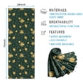 thumbnail image 2 of Green Octopus Planet Star Pattern Hot Yoga Mat Towel Non Slip for Hot Yoga - Quick-Drying Yoga Mat Cover with 4 Corner Pockets with Travel Bag - Hot Yoga Towel Non Slip 70"x26", 2 of 6