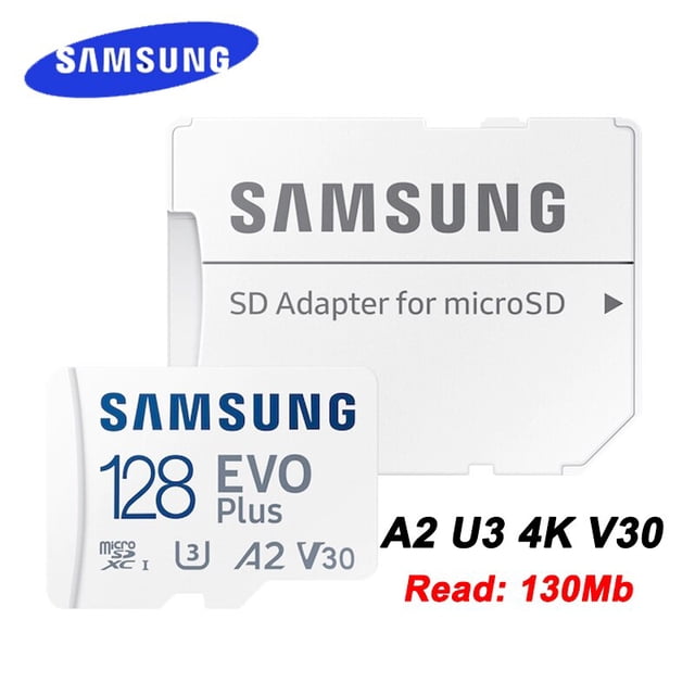 SAMSUNG EVO Plus Tarjeta Micro SD 128GB 64GB 512GB 256GB Micro SD Pro Plus Tarjeta de memoria flash SD Memoria U1 U3 4K Tarjetas Microsd TF Dengxun unisex