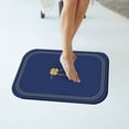 thumbnail image 2 of QTBIUQ 19.7X31.5 Inch Household Absorption Entrance Door Mat Bathroom Mat bathroom Water Toilet Quick Drying Diatomaceous Earth Mat Dark Blue, 2 of 6