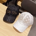 thumbnail image 5 of Sombrero de encaje de verano para mujer Sunnimix Gorra de béisbol de malla transpirable, 5 of 5
