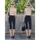 thumbnail image 2 of Leggins Capri Blisset de cintura alta con bolsillos para mujer, 2 of 5