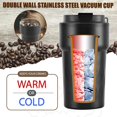thumbnail image 3 of Resemugg, 510 ml isolerad kaffemugg med läckagesäkert lock, återanvändbara kaffekoppar för resor, dubbelväggiga termomuggar i rostfritt stål (Lila), 3 of 5