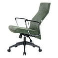 thumbnail image 6 of Leisuremod Hilton Leather Office Chair in Green, 6 of 7