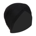 thumbnail image 4 of Turbante para mujer musulmana, gorro elástico para la cabeza, gorro de moda Negro, 4 of 9