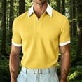 thumbnail image 5 of IhhxPro Men's Short Sleeve Collared Shirt with Button Detail Stretchable Summer Knit Casual Fit Lightweight Travel Golf S-3XL, 5 of 6