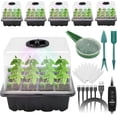 thumbnail image 1 of Seed Starter Tray with Grow Light Cells Seed Starter Kit with Adjustable Humidity and Dome Brightness Heightened Lids Mini house Plant Germination Tray Kit for Seeds Growi, 1 of 9