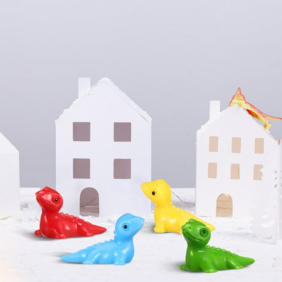 Soimiss 100 Pcs Mini Resin Figures Animal Resin Ornaments Design for Dollhouse Decorating