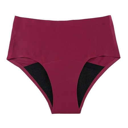 Women s Black High Waisted Menstrual Underwear Retro Basic Full Coverage Mid Waist Bathing Suit Bottom Bikini Tops For Women Girls Bathing Suits Women S Bathing Suits For Older Women Swim And Sweat Ch